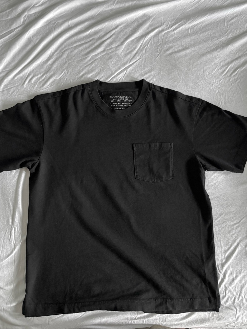 Banana Republic Men’s Black Pocket Crew T-Shirt